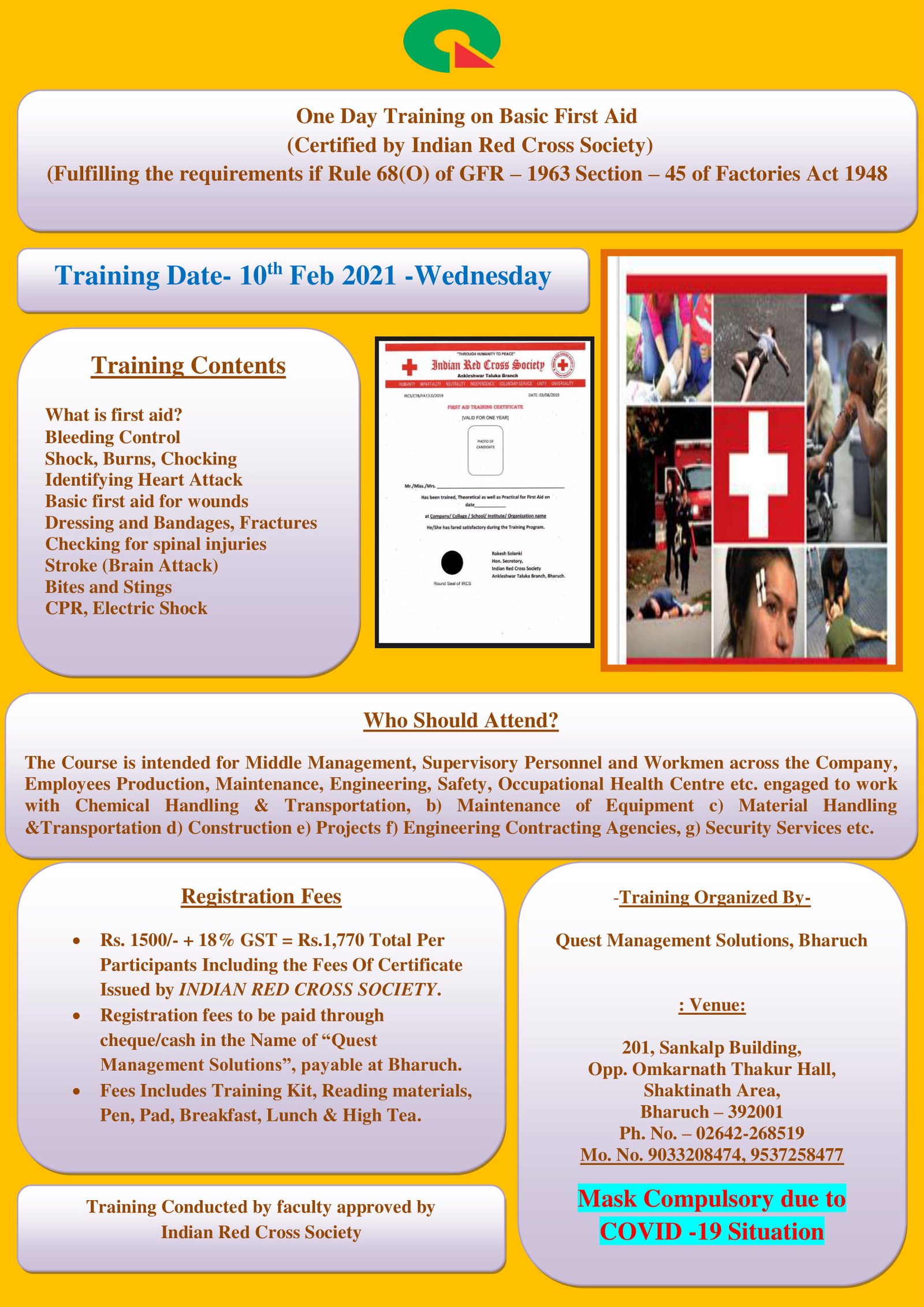 First aid brochure